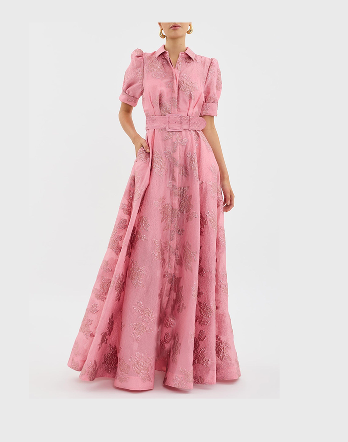 Aimee | Elegancka Sukienka z Puffed Rękawami