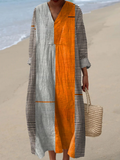 Wiktoria | Vintage Boho Geometry Art Dress