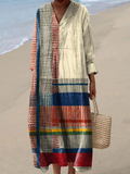 Genevieve | Vintage Sukienka w Geometricznym Stylu