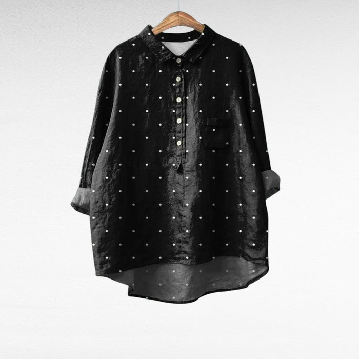 Dalia | Vintage-Chic Bluzka w Kropki