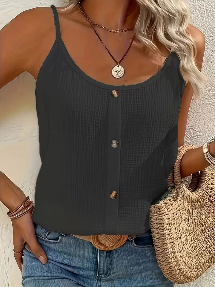 Kayla | Bluzka Chic z Guzikami na Przodzie