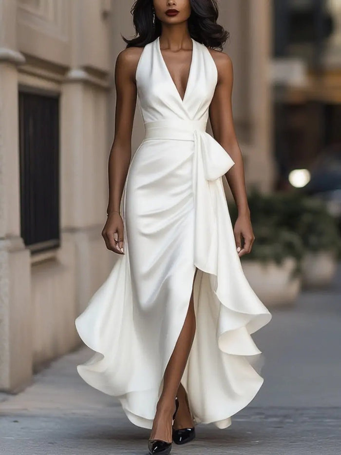 Sabrina | Elegancka Sukienka Maxi na Halter