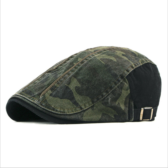 Graham | Vintage Camo Flat Cap