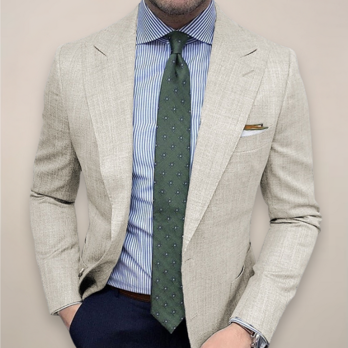 Harrison | Klasyczna Marynarka Slim-Fit z Teksturowanym Wykończeniem