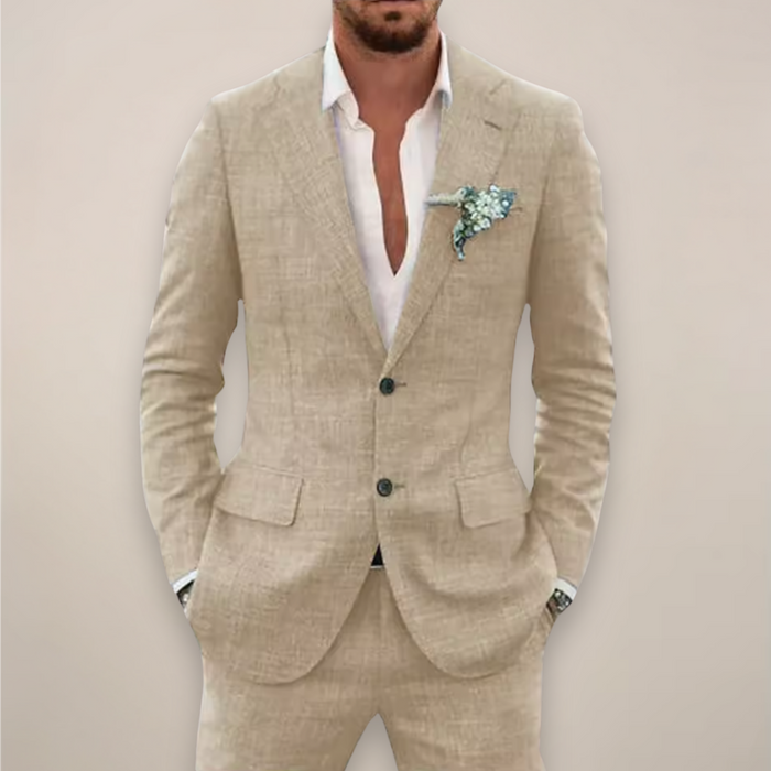 William | Stylowy, dopasowany garnitur dwuczęściowy