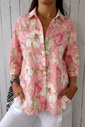 Nancy | Elegancka Bluzka w Kwiaty