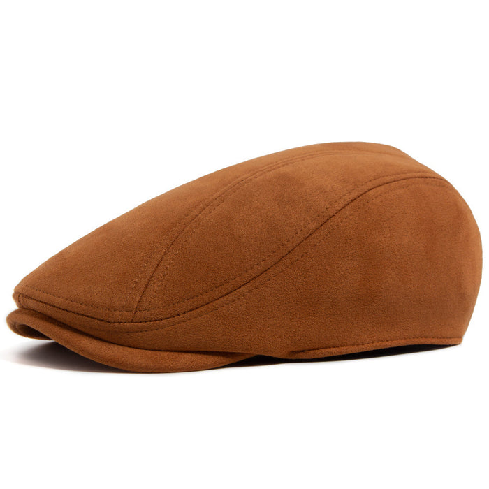 Samuel | Klasyczna Zamszowa Czapka Flat Cap