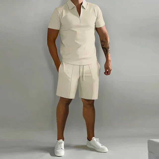 Caspher | Stylowy Zestaw Polo i Szortów