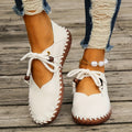 Keziah | Stylowe Retro Płaskie Buty z Niskim Wycięciem
