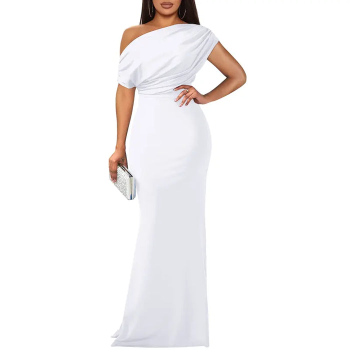 Felicity | Elegancka Sukienka Wieczorowa z Odkrytymi Ramionami
