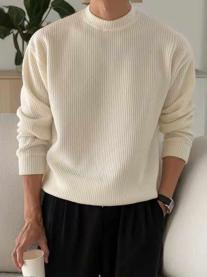 Harry | Sweter z długim rękawem z prążkowanym wzorem