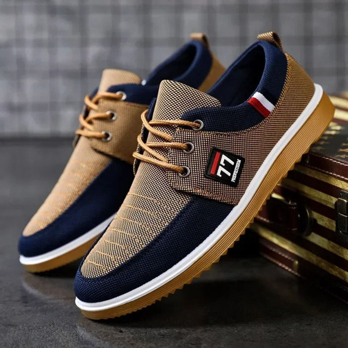 Fletcher | Ortopedyczne Buty Sznurowane z Kanwy