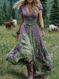 Amelia | Vintage Kwiatowa Sukienka Maxi