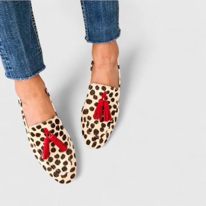 Skylar | Klasyczne Mokasyny Leoparda Ortopedyczne