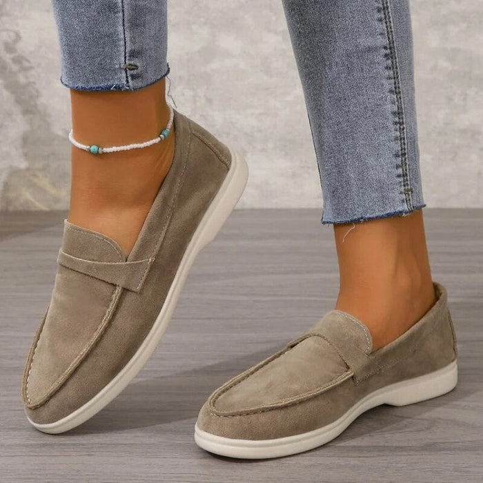 Damskie Mokasyny Slip-On z Elastyczną Wstawką do Codziennego Noszenia