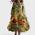 Eva | Kwiatowa Boho Maxi Sukienka